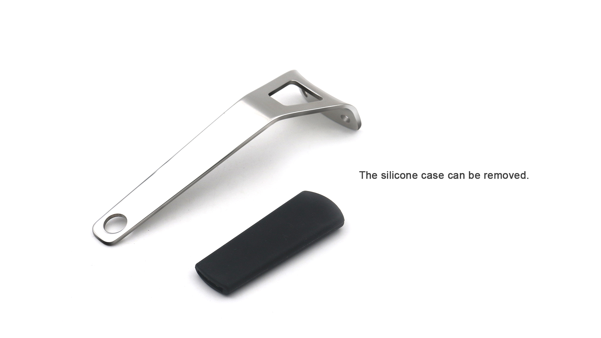 Yüksek kaliteli aksesuarlar silikon kol kızartma tavası için çıkarılabilir saplı paslanmaz çelik saplar