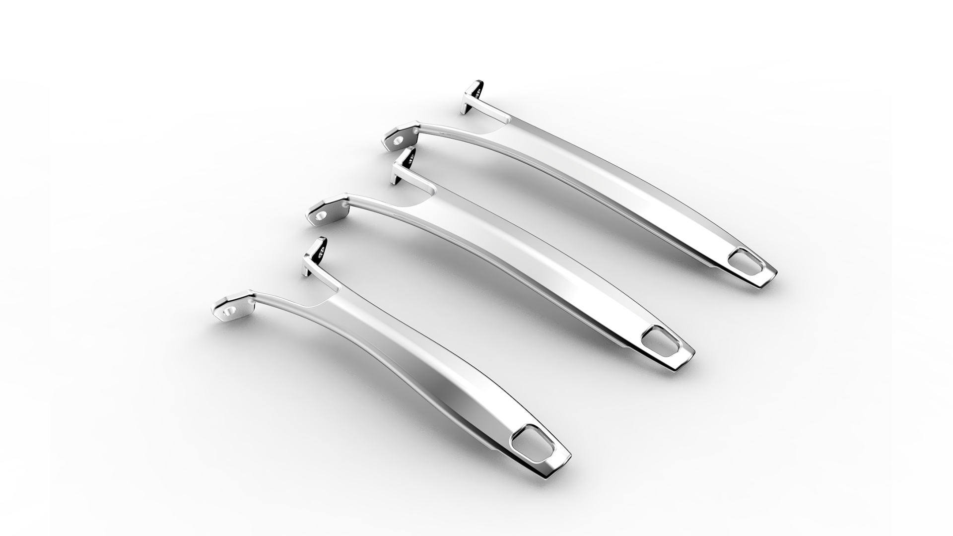 Gaya Minimalis berkualiti tinggi dengan pemegang periuk garisan licin/alat memasak tuangan/penutup keluli tahan karat 304